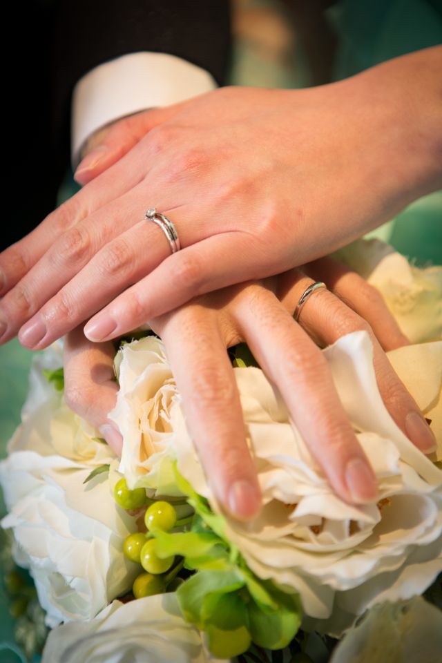 前撮りで撮影しました。