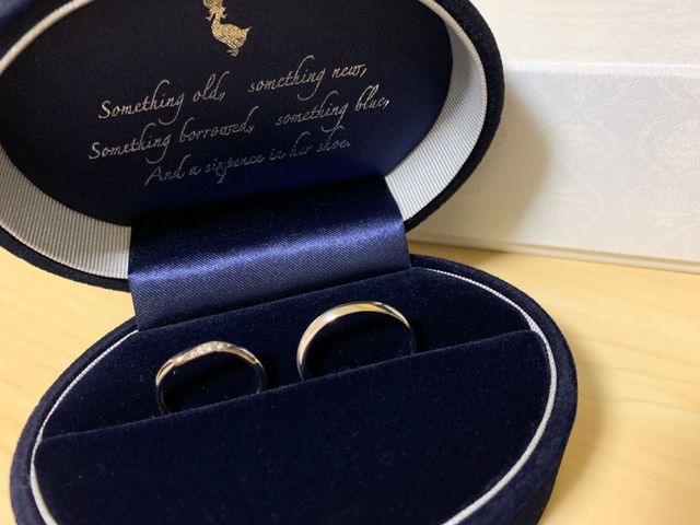 結婚指輪とボックス