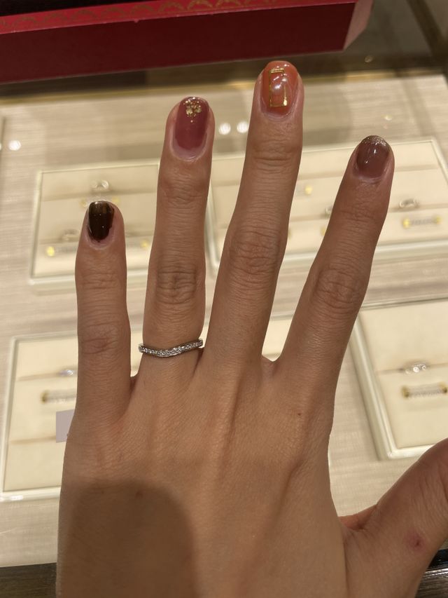 ハーフエタニティのバレリーナ