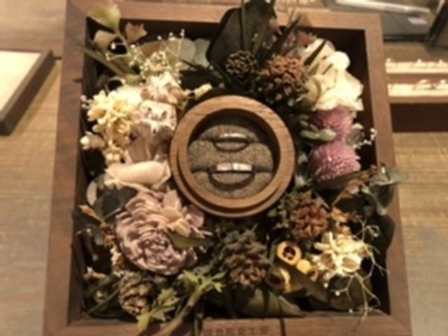 出来上がった指輪を見たときは素敵で幸せな気持ちになりました