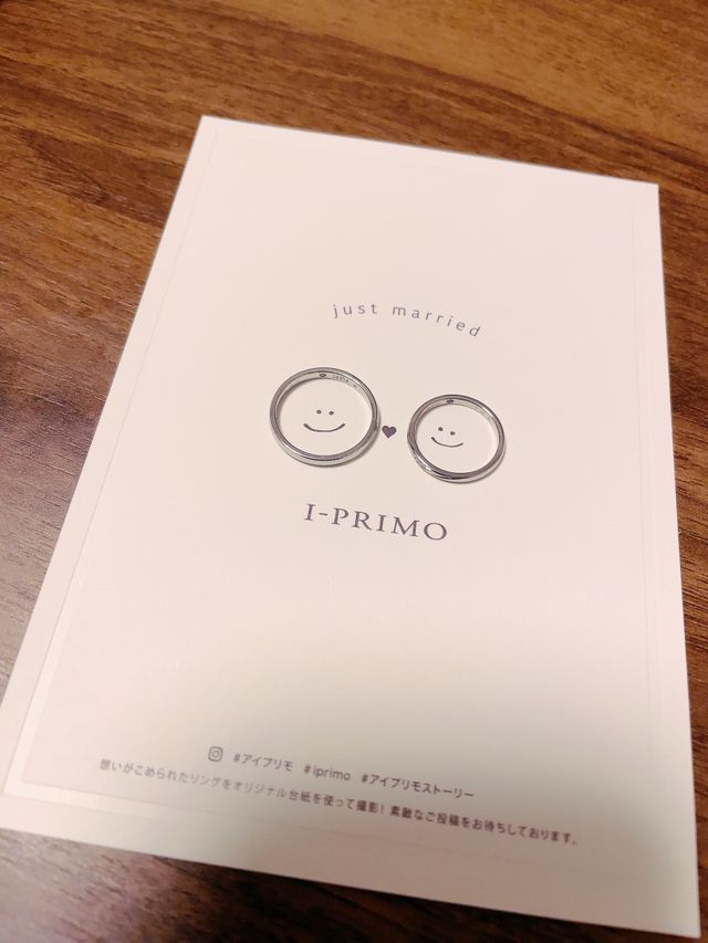 頂いた台紙に置いて撮影しました。かわいくてお気に入りです。