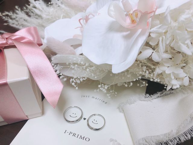 記念に貰ったカードの上に乗せての記念撮影