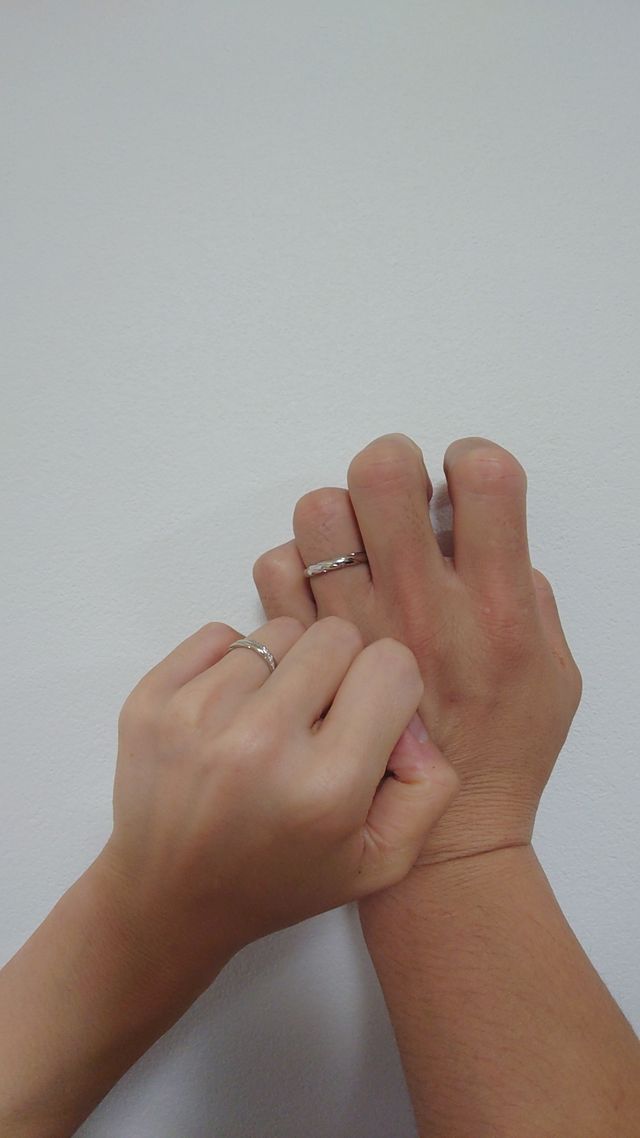 二人で選んだデザイン。とても気に入っています。