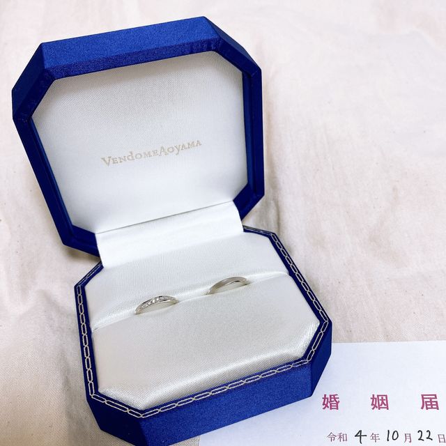 私たち夫婦のイメージに合った結婚指輪です。