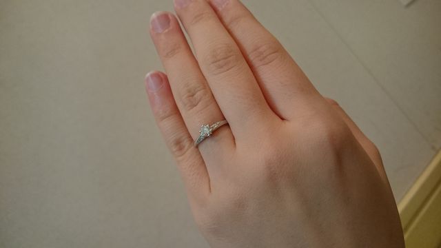 ▲婚約指輪