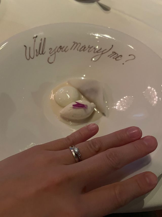 プロポーズ成功しました。