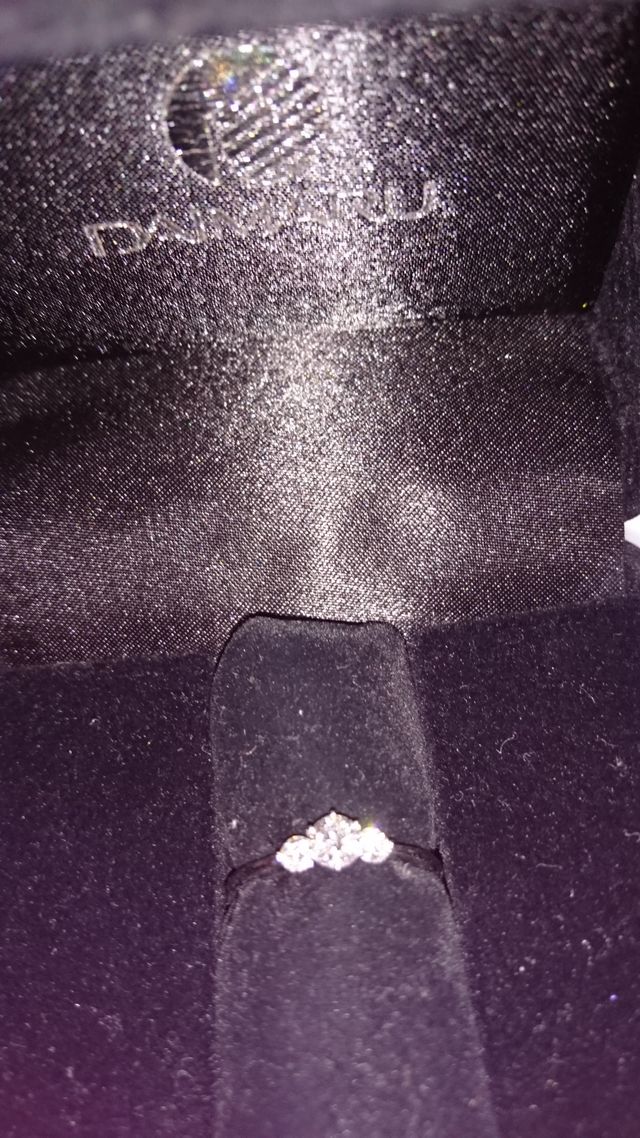 小さなダイヤが気に入ってます。