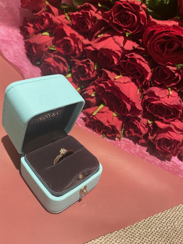 プロポーズの時もらった花束と一緒に♡