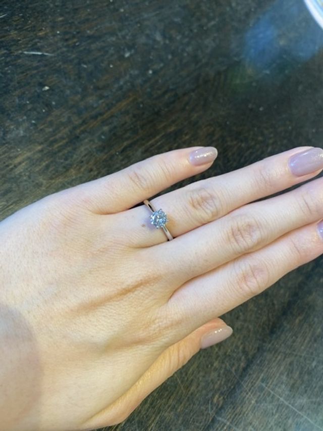 ダイヤが大きく見えました