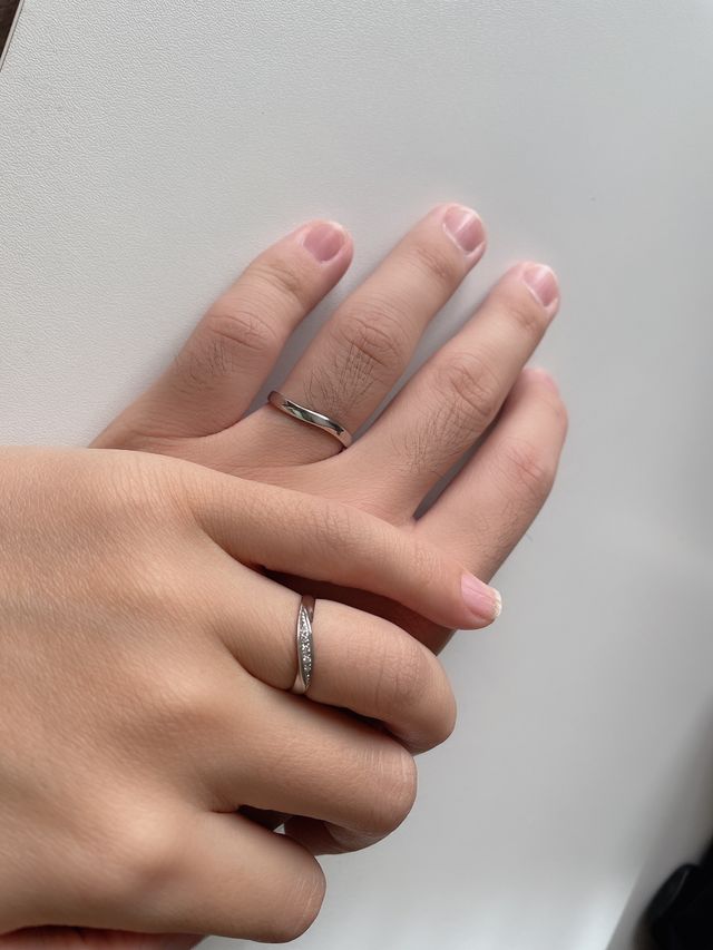 プラチナの結婚指輪を購入しました。