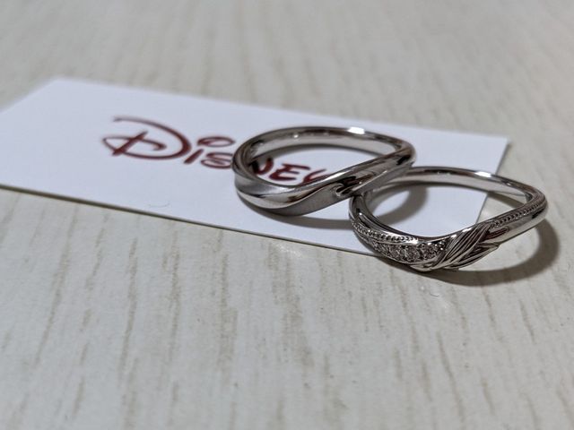 アリエルの世界観をイメージした、素敵な指輪になりました。