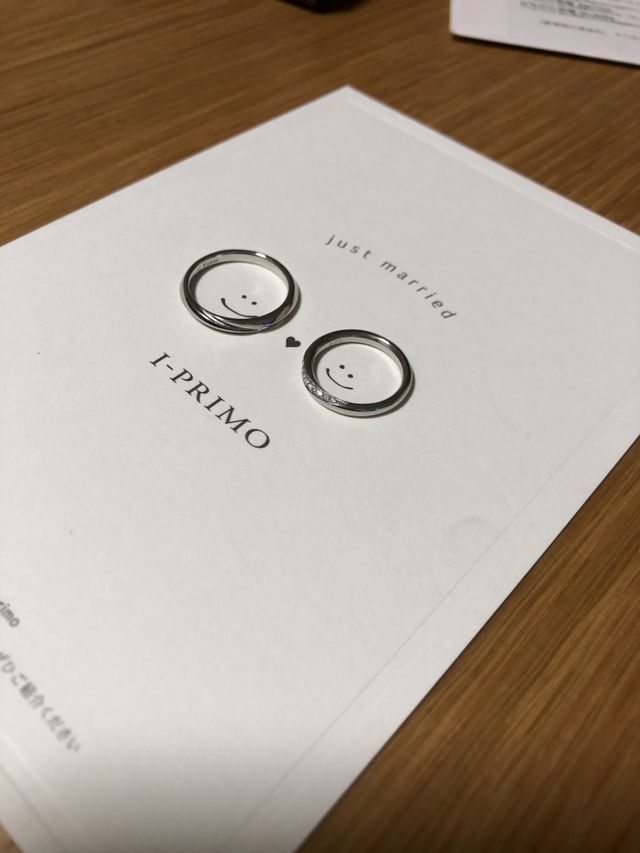 アイプリモさんから頂いたかわいい台紙の上での写真です♪