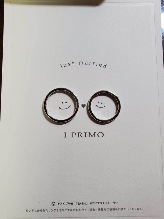 担当の方が可愛い台紙をくださいました。