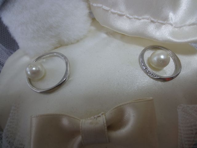 指輪のアップ写真