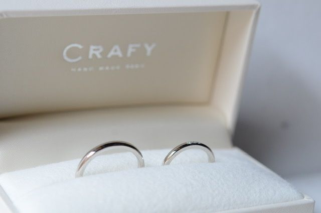 シンプルだけど、2人にとって特別な指輪！