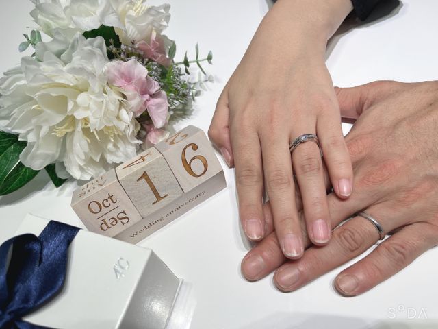 とても可愛い結婚指輪です。