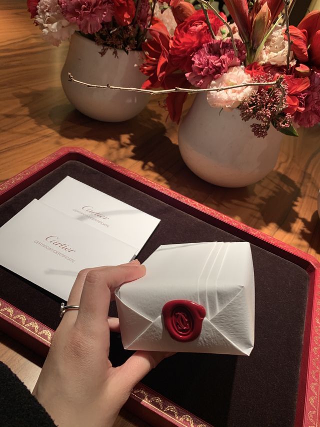 シーリングスタンプ付けたてが、暖かかったのが印象的