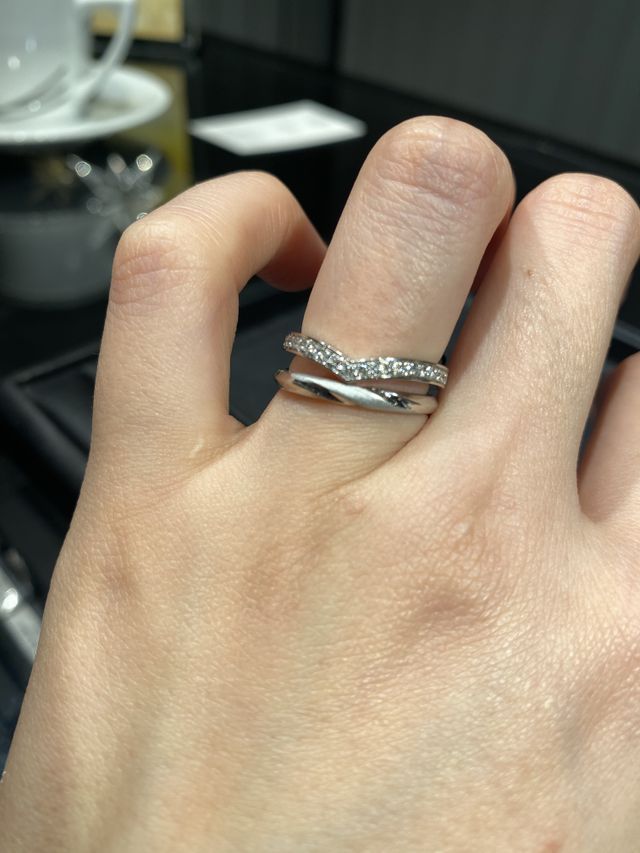 購入済みの婚約指輪との重ね付け