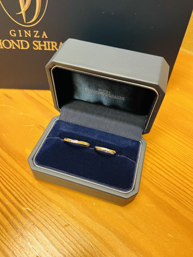 結婚指輪の写真です。