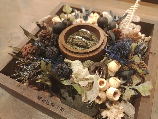 手作りの結婚指輪