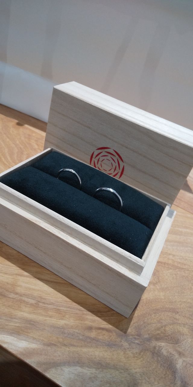 受取の時の写真
開けたときに感動した