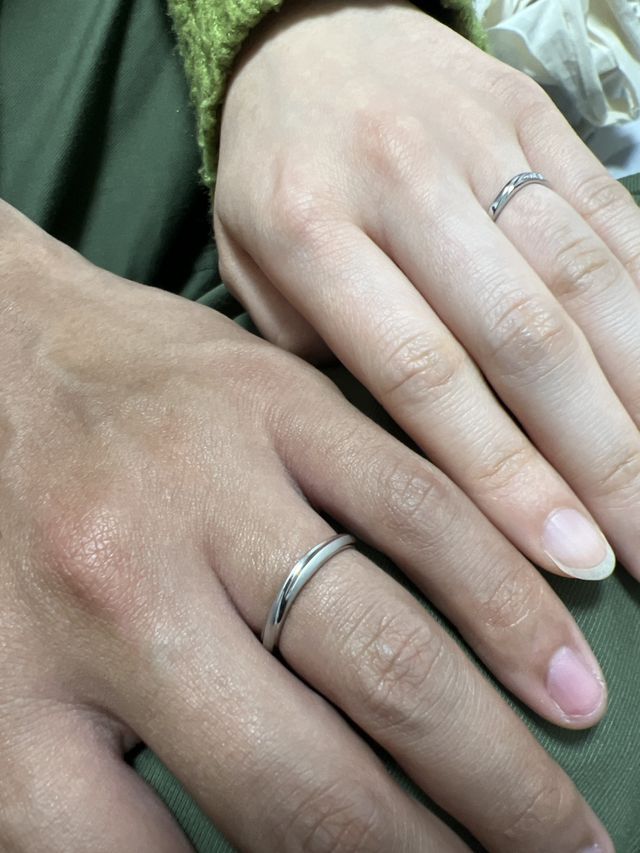 結婚指輪色黒色白着用ver.