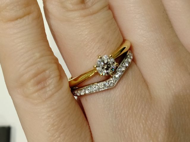 YGのソリティアにハーフエタニティを合わせてみました