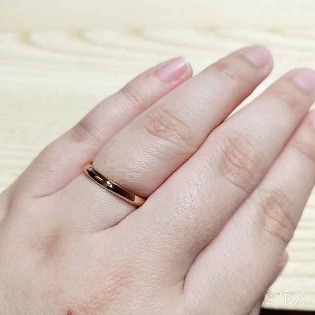 結婚指輪を受け取りました