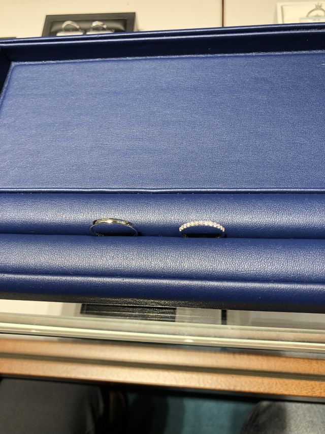 指輪が出来上がった時の写真です。