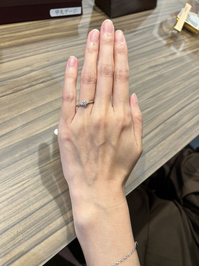 ダイヤがきれいでした