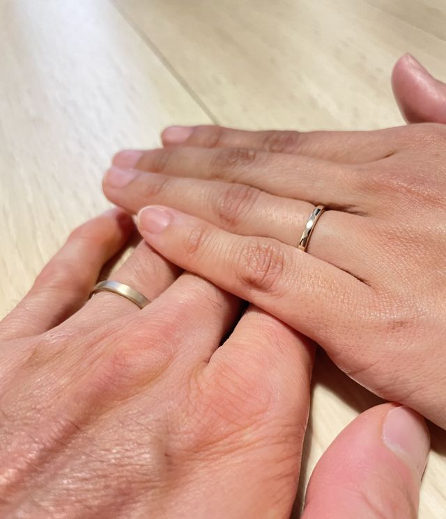 綺麗な指輪に出会えました
お互いの雰囲気にぴったり。