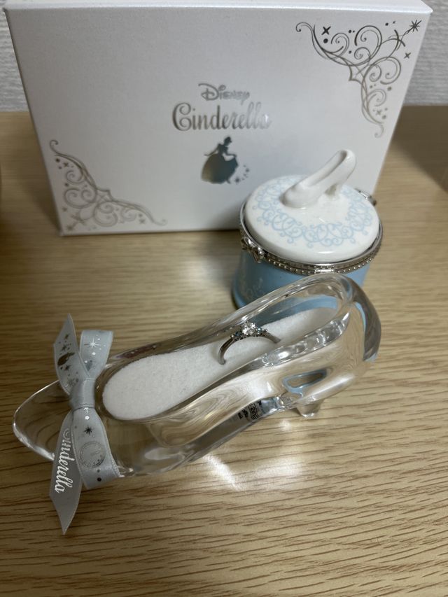 ガラスの靴もセットでした。