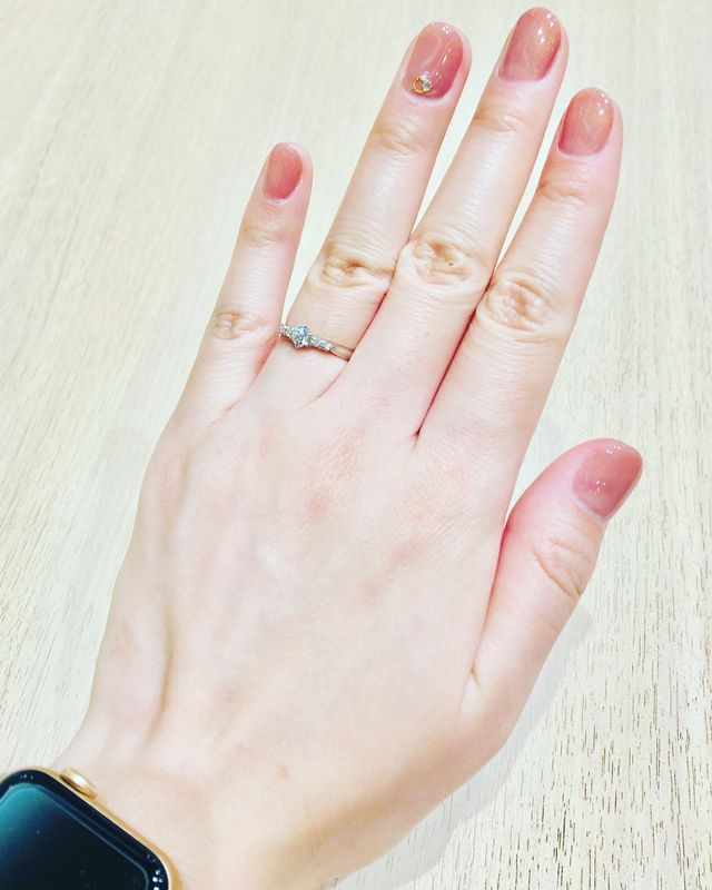 理想的な指輪に出会えました♡