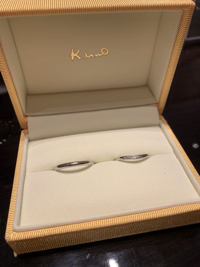 できあがったリング