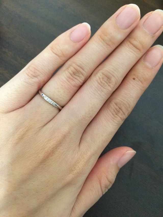 「雪佳景」という言の葉がついたリング