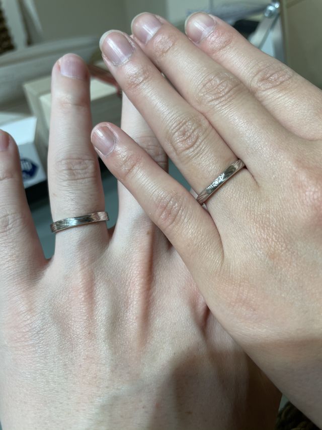 主人と私の付けた場合です。
