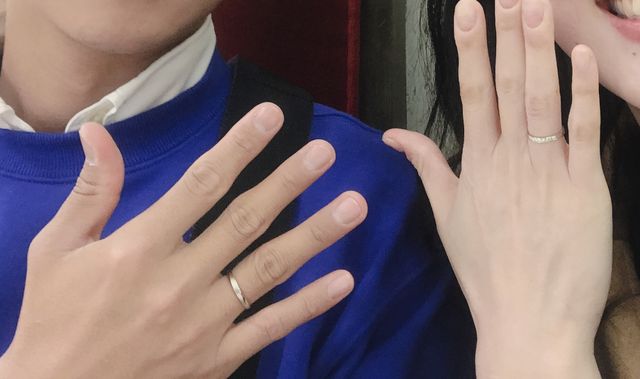 購入して試着した時の写真です