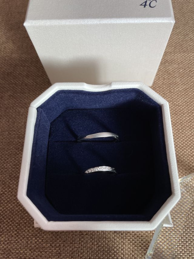 付属のボックスに入れて頂きました。