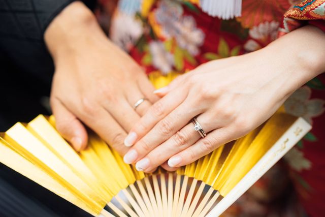 和装前撮りの時にカメラマンさんが撮影して下さりました。