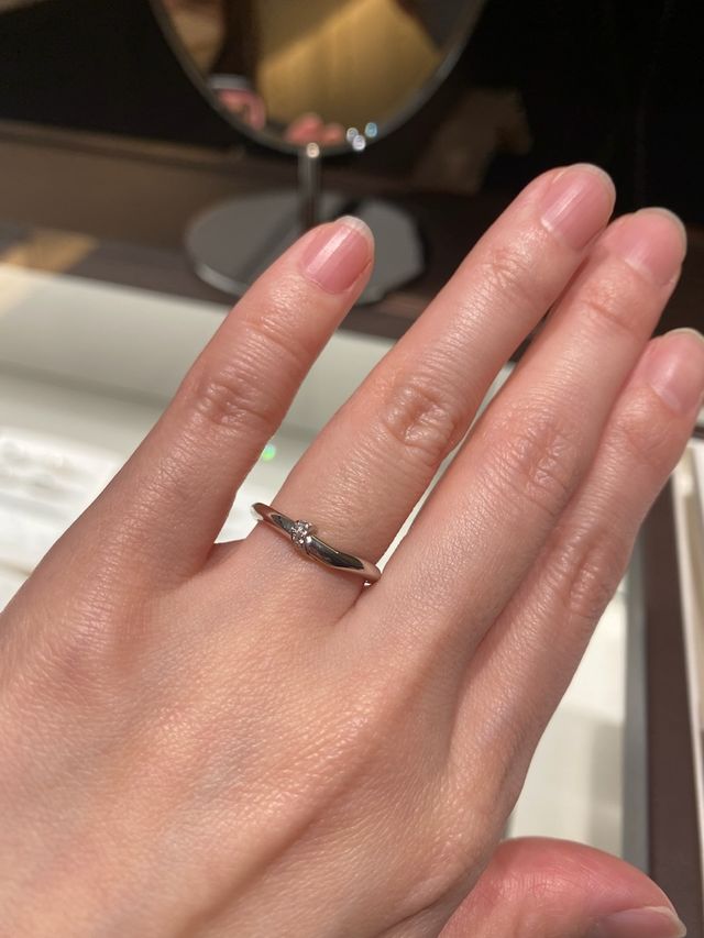 結。最初は微妙？と思ったが、試着したらとても可愛くて悩んだ