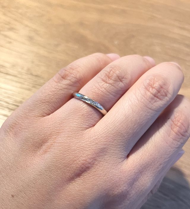 風結というデザインを試着させていただきました。