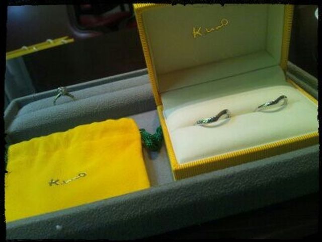 結婚指輪と婚約指輪(サイズ直し)