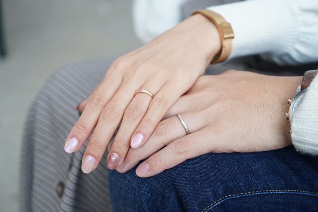 受け渡し時に着用し撮影していただきました。