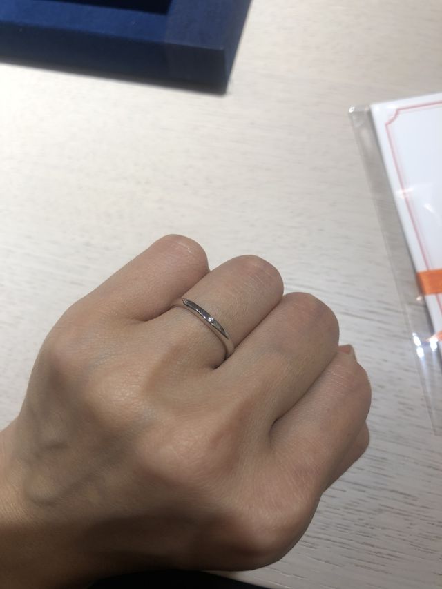 つけ心地重視でおすすめされた指輪です