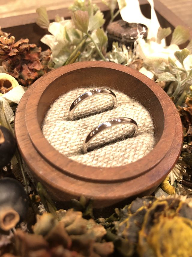 世界に一組だけの特別な指輪を作ることができました。