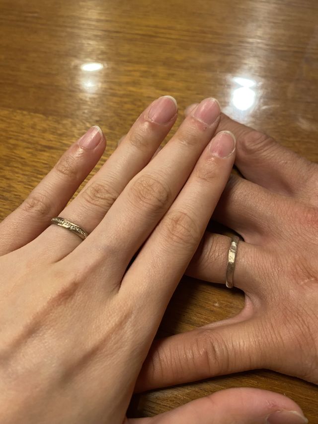 結婚指輪届きました！