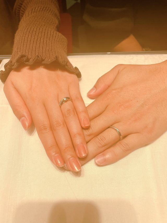 結婚指輪購入時写真
婚約指輪 結婚指輪 