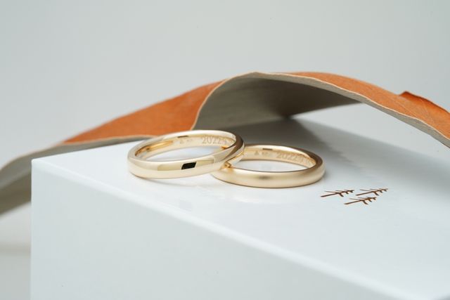 長く着用、飽きがこないシンプルなリングにこだわりました。