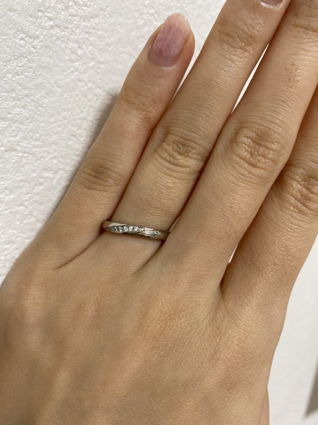 ダイヤがウェーブになってます