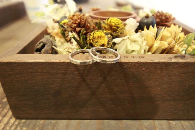 お花と指輪